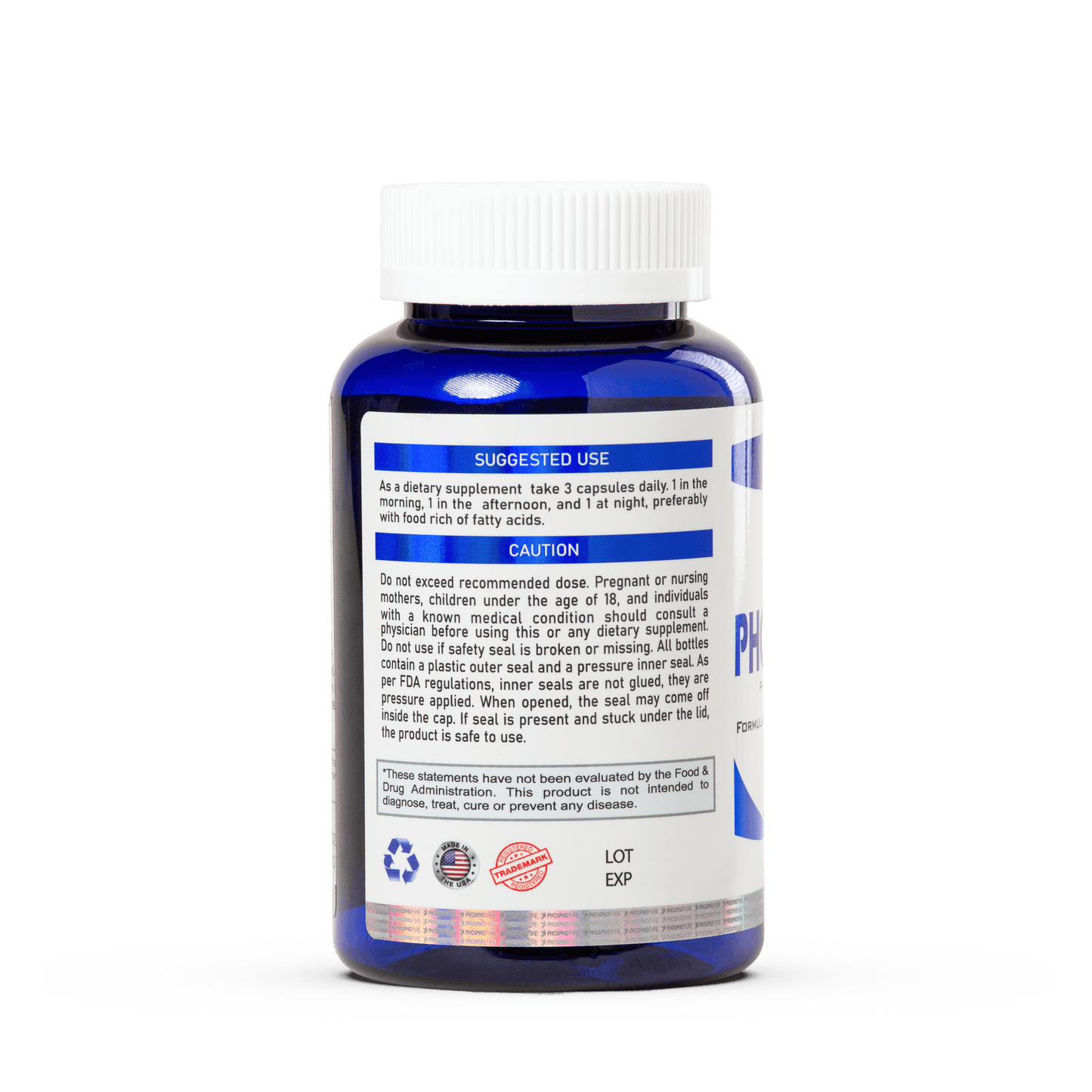 Phosphopure Fosfoetanolamina - 150 Cápsulas ( R$ 2,88 por cap )