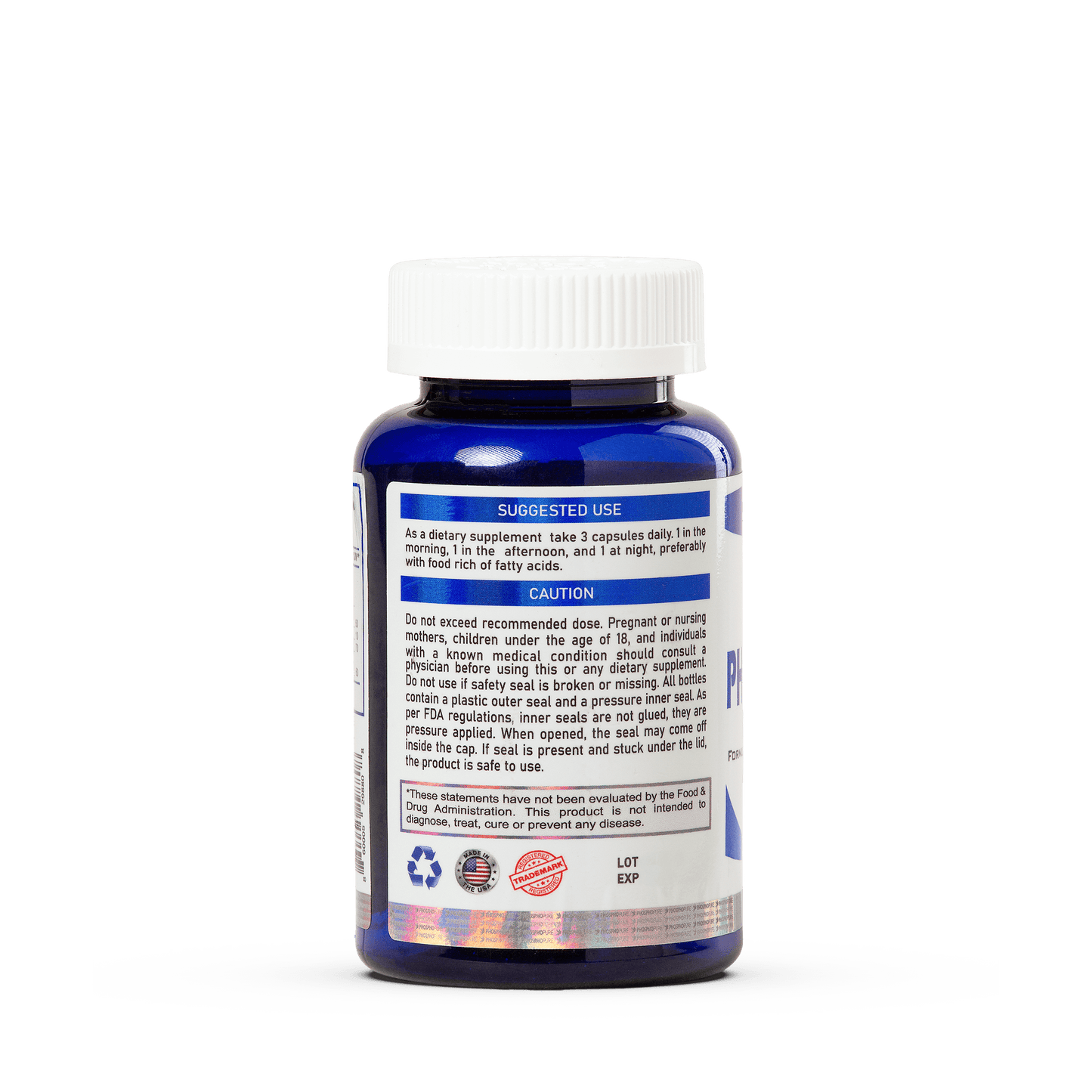 Phosphopure Prevent Fosfoetanolamina - 60 Cápsulas ( R$ 4,15 por cap )
