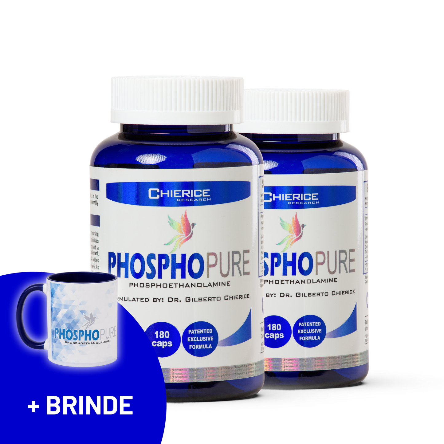 Kit 2 potes de Phosphopure de 180 Cápsulas  ( R$ 2,75 por cap )